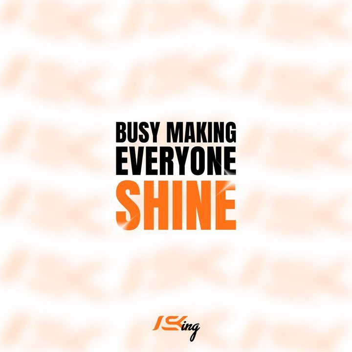 ASKING Instagram post: Busy making everyone shine